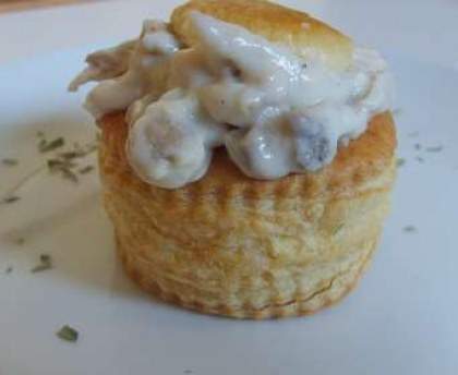 Bouchées à la reine végétariennes champignon/poivron