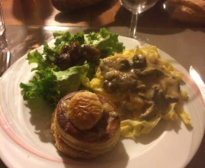 Bouchées de ris de veau aux morilles