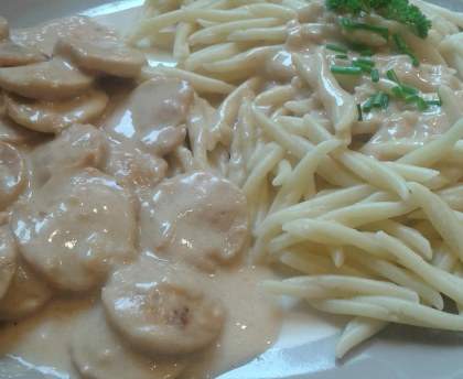 Boudin blanc au cidre