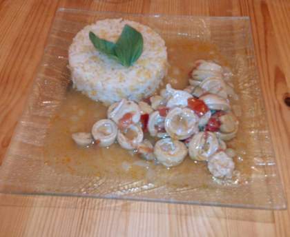 Boudin blanc et ses fruits et légumes