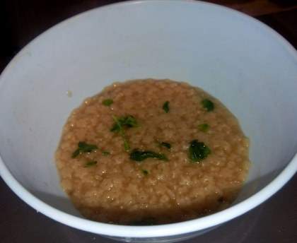 Bouillon aux petites pâtes