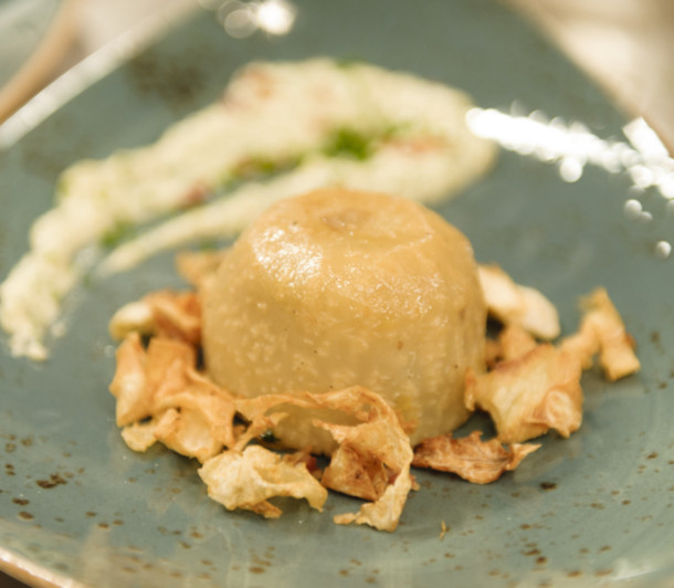 Boule de céleri cuit façon barigoule