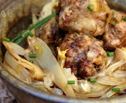Boulettes aux endives et à la bière