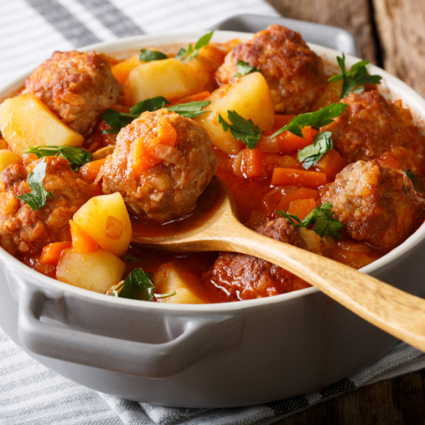 Boulettes de bœuf et pommes de terre au Cookeo