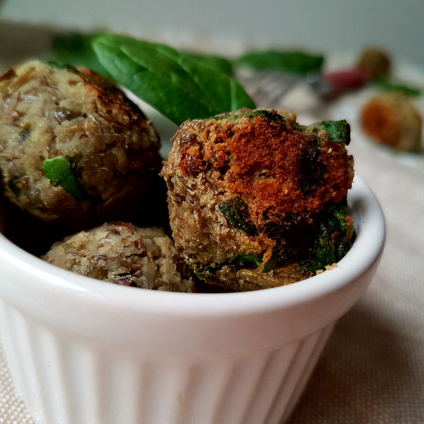 Boulettes de lentilles aux épinards et au cumin