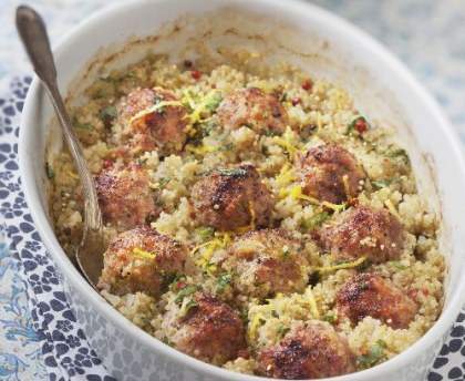 Boulettes de porc au chou et quinoa