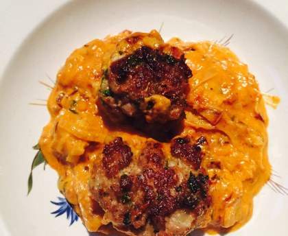 Boulettes de porc au choux chinois