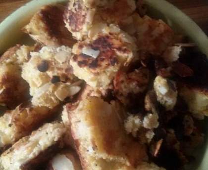 Boulettes de poulet au fromage et aux amandes