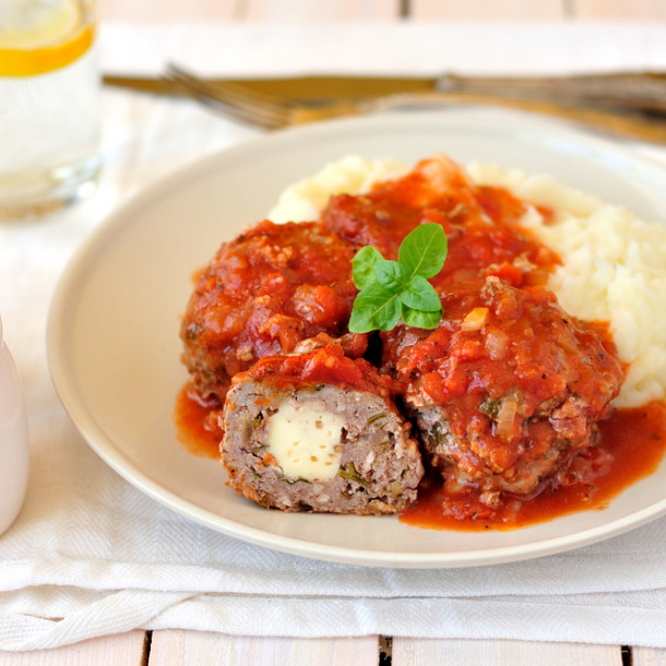 Boulettes de steak hâché à la mozzarella