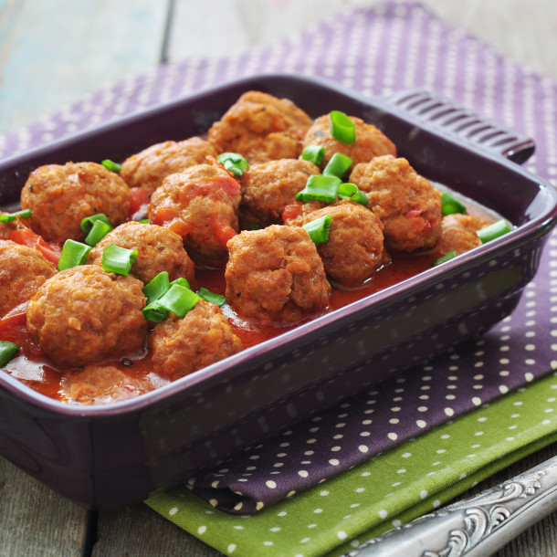 Boulettes de viande, sauce tomate maison