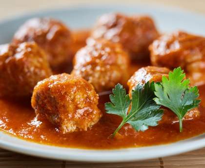 Boulettes sauce tomate (Belgique)