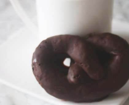 Bretzels glacés au chocolat