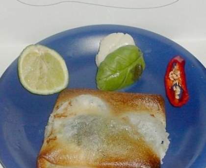 Bricks de St Jacques au citron vert et basilic