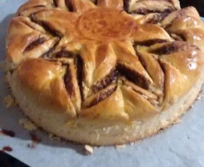 Brioche étoilée à la pâte à tartiner