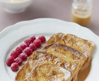 Brioche perdue au caramel