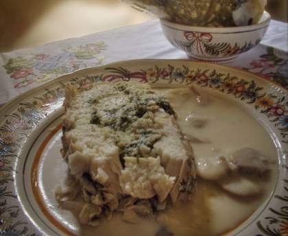 Brochet farci à la Périgourdine