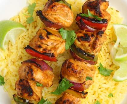 brochette de poulet au curry light