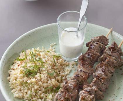 Brochettes d'agneau à la menthe