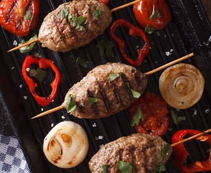 Brochettes de boeuf au cumin