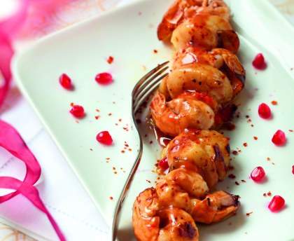 Brochettes de langoustines et Saint-Jacques