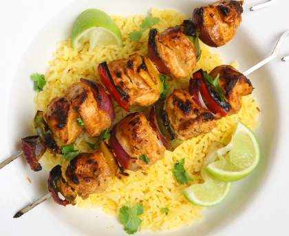 Brochettes de poulet a la mandarine