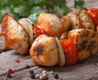 Brochettes de poulet