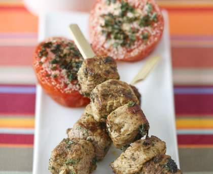 Brochettes de veau à l'orientale