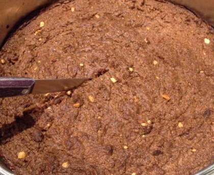 Brownies au chocolat noir et beurre de cacahuètes