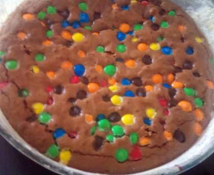 Brownies gourmands aux M&M's