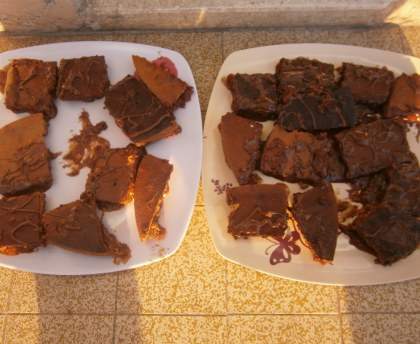 Brownies minute à la pâte à tartiner