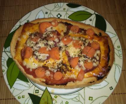 Bruschetta carotte vieux pané