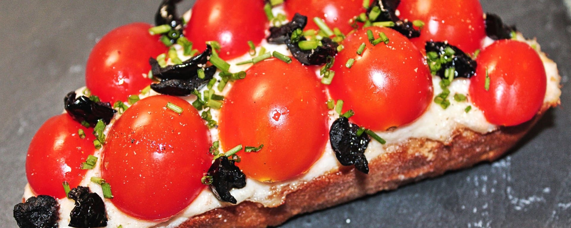 Bruschetta de brandade de morue