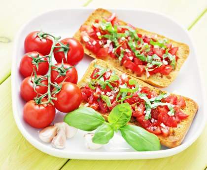 Bruschetta sur croûtons
