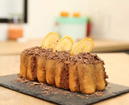 Bûche à la banane et au chocolat