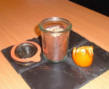 Bûche au chocolat Bio en bocal de Clém