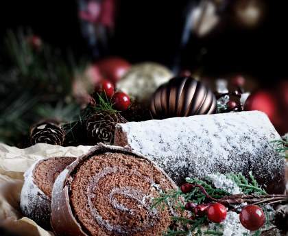Bûche au chocolat facile