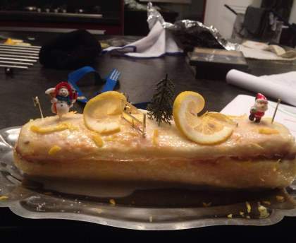 Bûche au citron de Noël