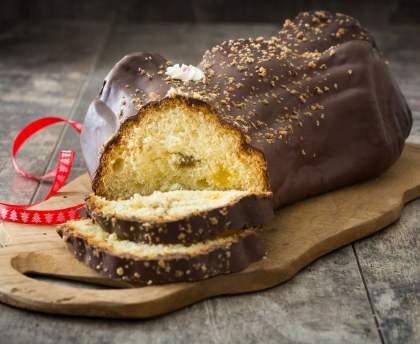 Bûche au citron et chocolat