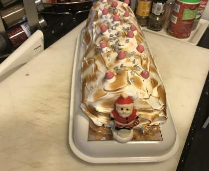Bûche au citron meringuée
