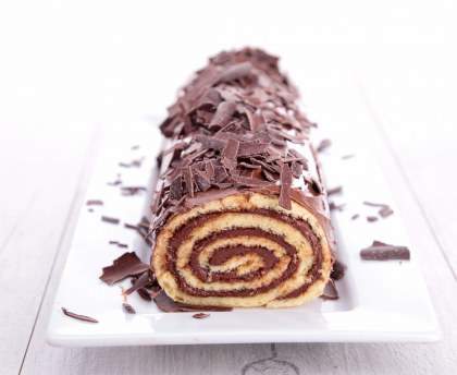 Bûche aux marrons et chocolat