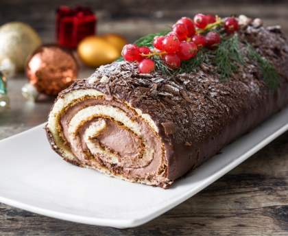 Bûche aux marrons facile