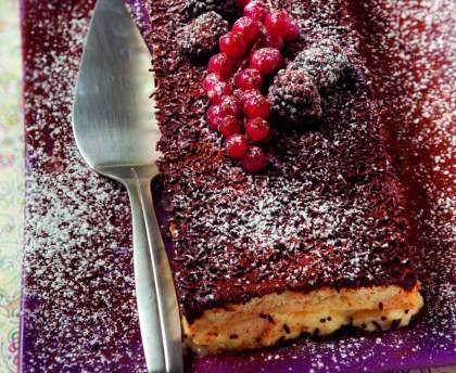 Bûche aux poires