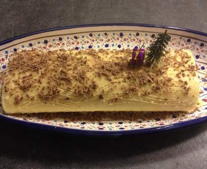 Bûche aux trois chocolats
