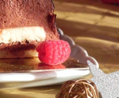 Bûche de Noël à la mousse au chocolat facile