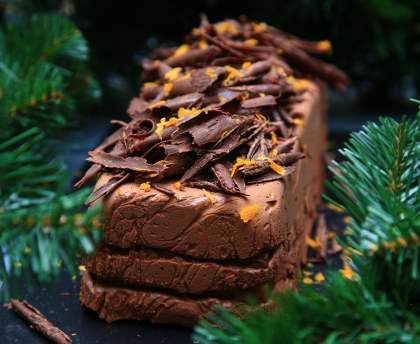 Bûche de Noël au pain d'épices