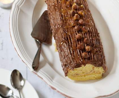 Buche de Noël Praliné-Chocolat de mon Arrière-Grand-Mère