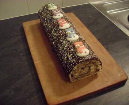 Bûche de Noël tiramisu