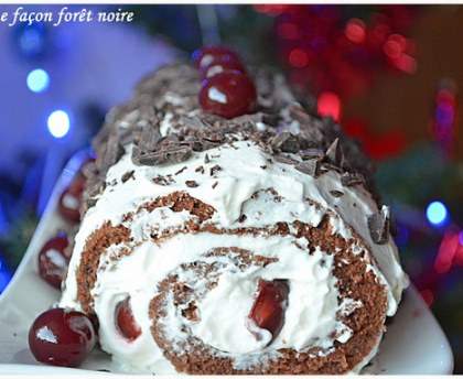 Bûche façon forêt noire