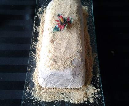 Bûche glacée à la nougatine