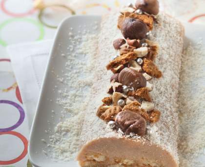 Bûche légère aux marrons